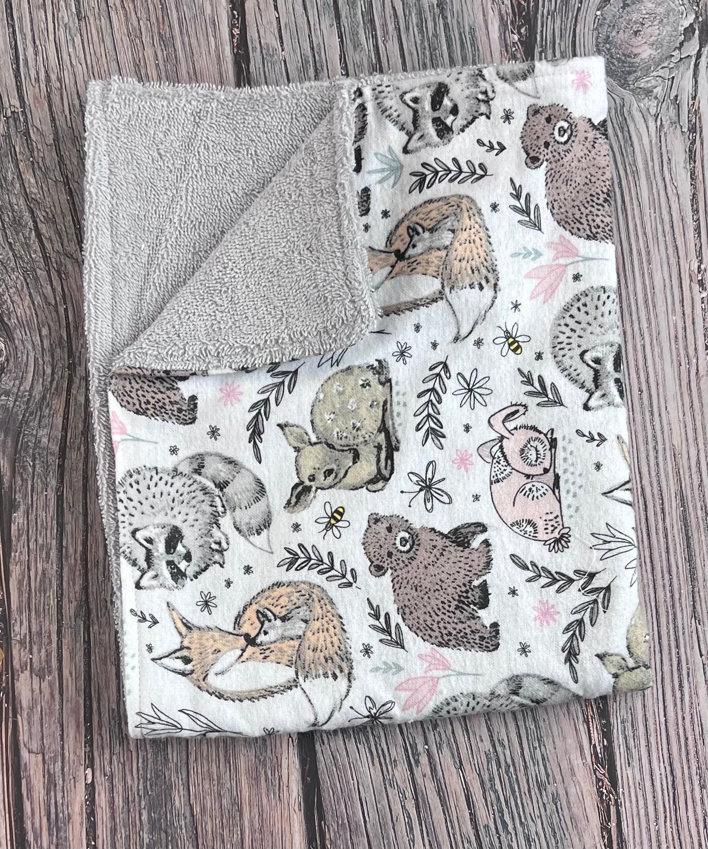 Fox Burping Cloth