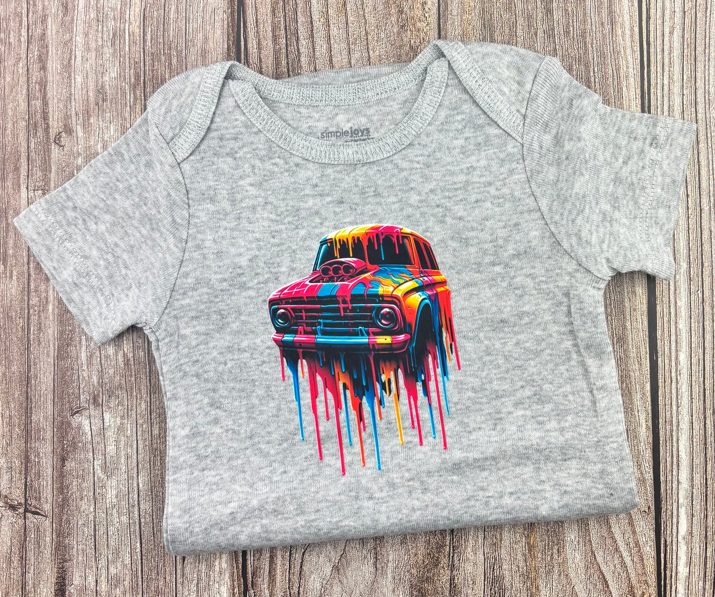 Car Drip Baby Onesie