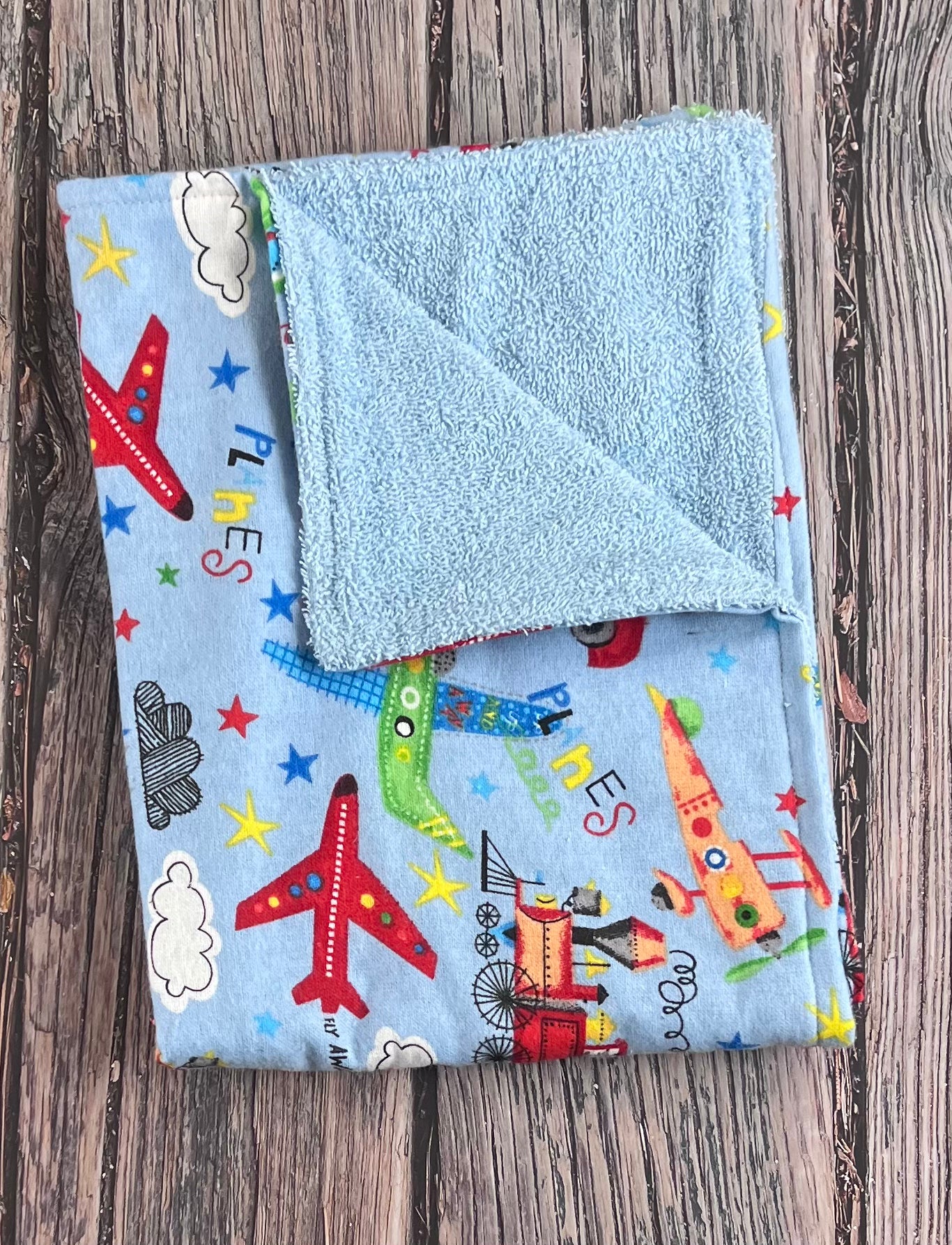 Planes & Trains Burping Cloth
