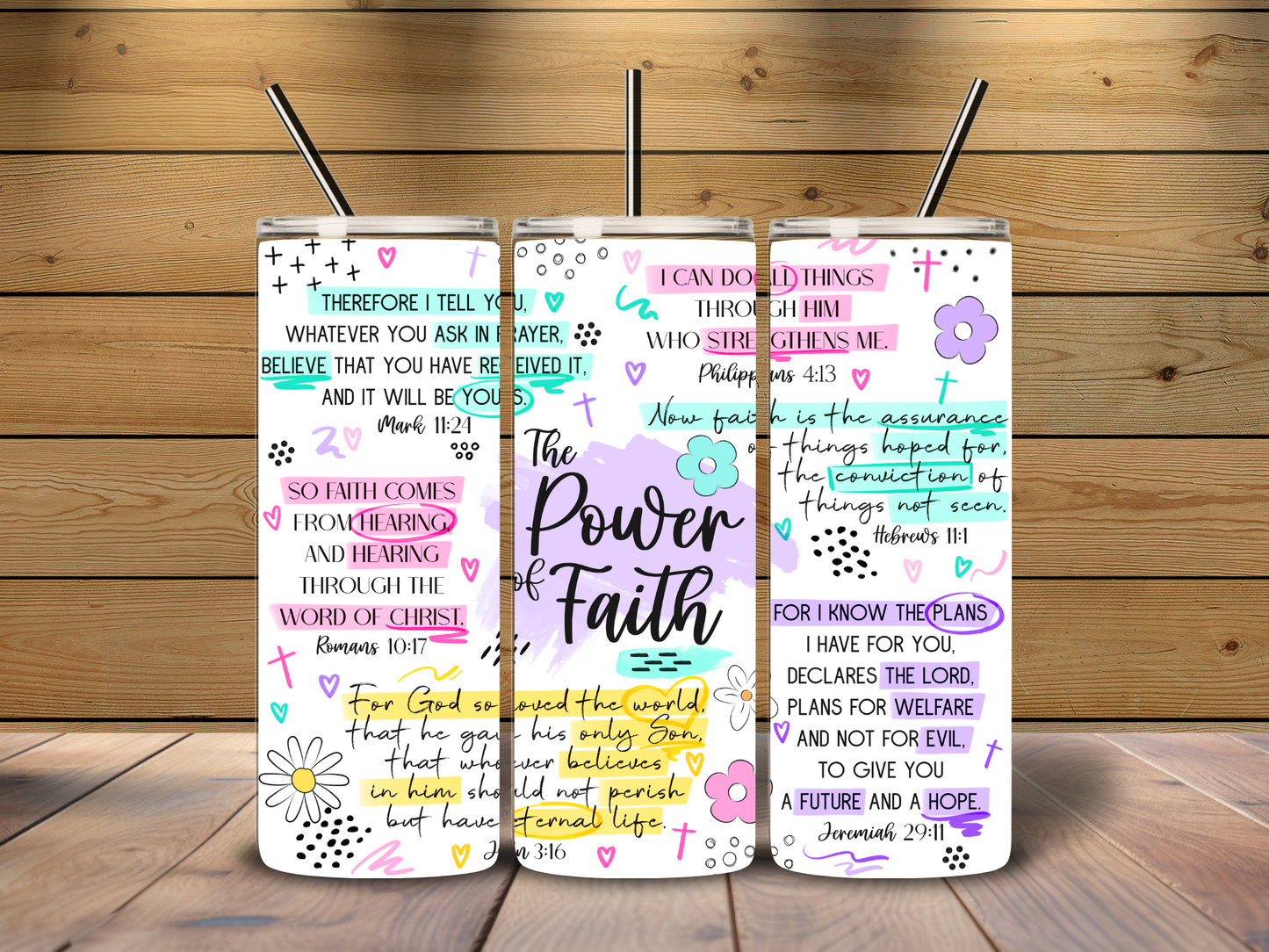 The Power of Faith 20 oz Tumbler