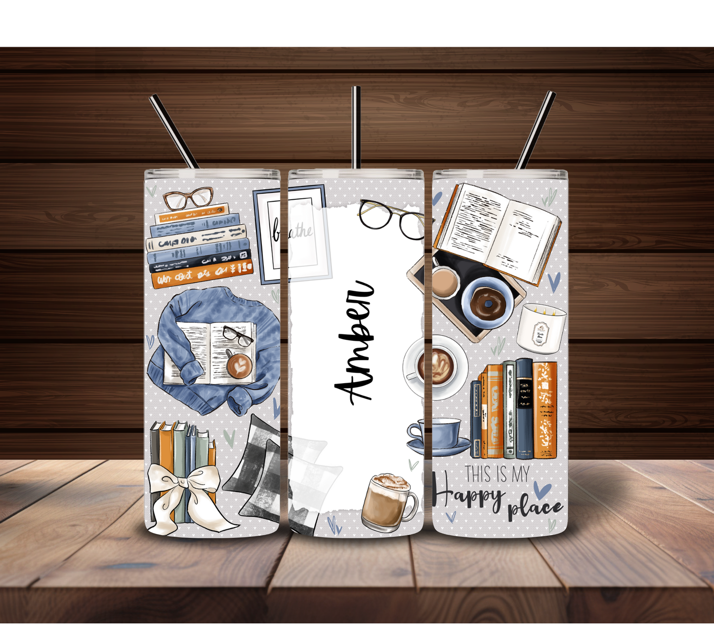 Book Lovers Personalized 20oz Tumbler