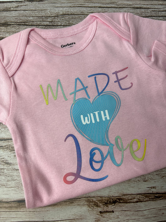 Made With Love Baby Onesie