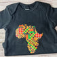 African Map Kente Cloth Onesie