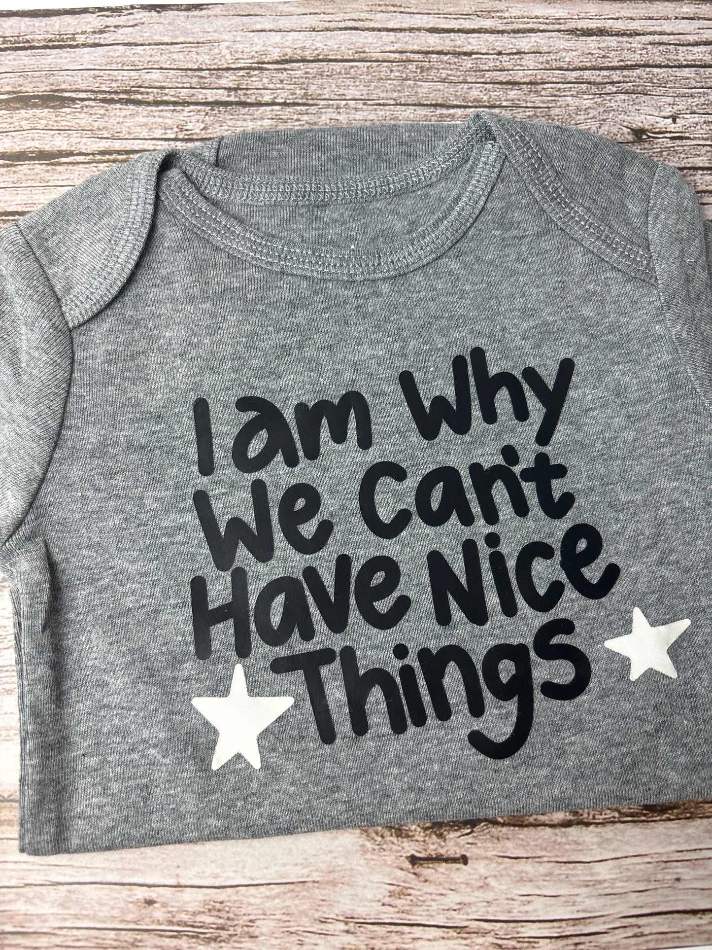 Can’t Have Nice Things Baby Onesie
