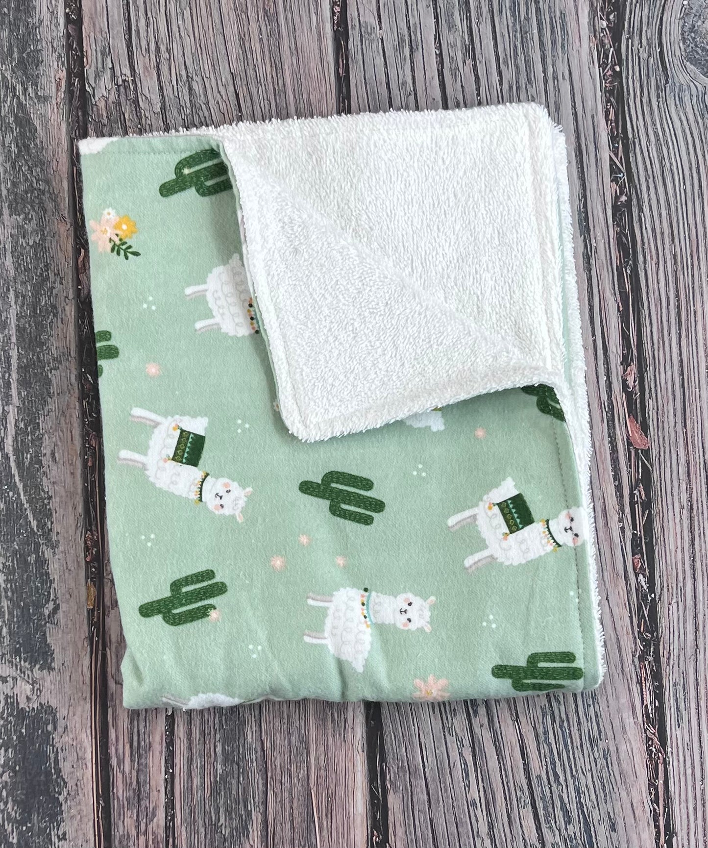 Lama Love Burping Cloth