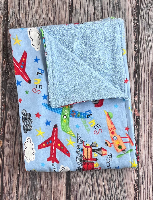 Planes & Trains Burping Cloth