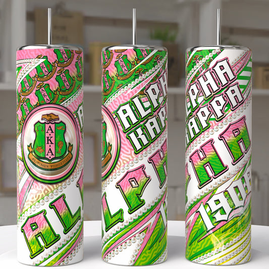 Alpha Kappa Alpha 20 oz Tumbler